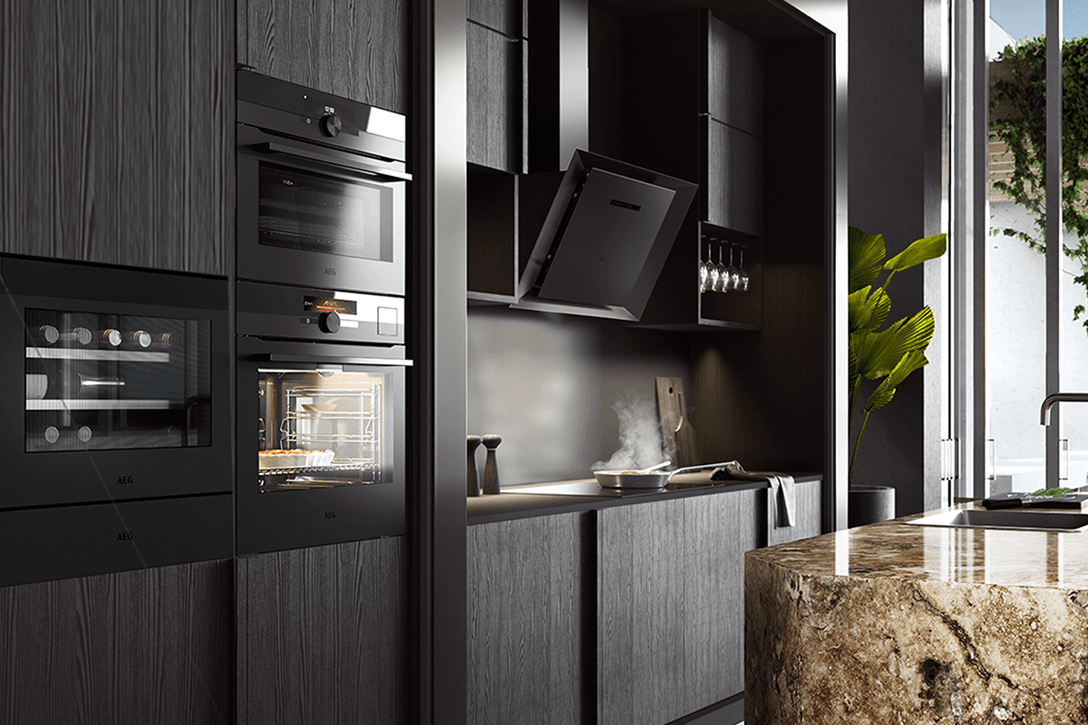 The total black kitchen   Home Appliances World